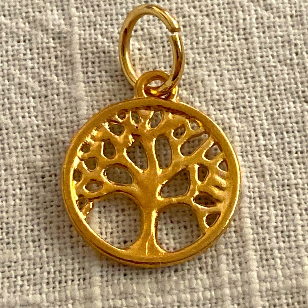 5/$10❤️❤️❤️NEW ROSE GOLD TONE ALLOY TREE OF LIFE CHARM PENDANT